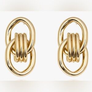Gorgeous Nordstrom Heaven  18KT dip Multi loop  Knot Earrings